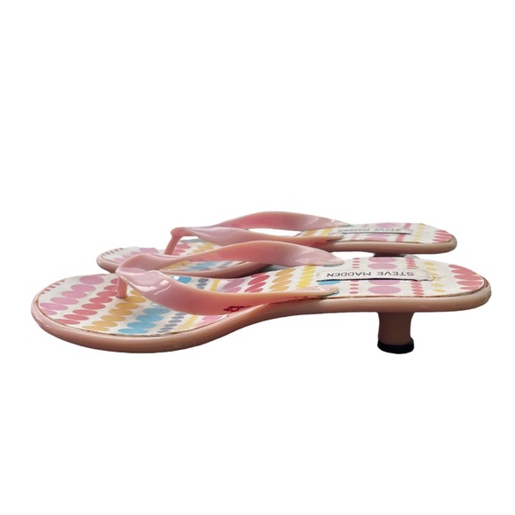 kitten heel jelly flip flops